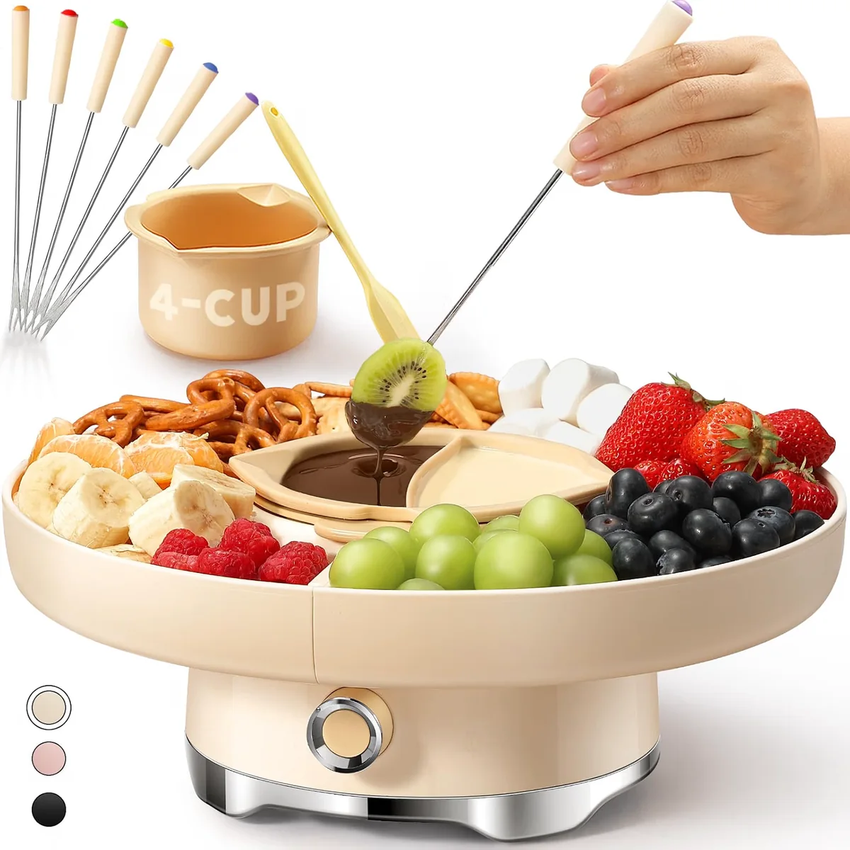 Schoko-Fondue-Set für zwei Personen